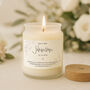 Personalised Surname Wedding Gift Scented White Glass Jar Candle • Wedding Present • Gift Box, thumbnail 1 of 2