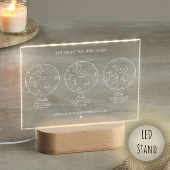 Personalised Family Memorable Dates Star Map Gift, 6 of 12
