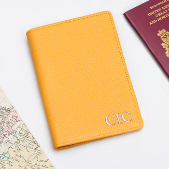 Personalised Leather Passport Cover, 4 of 8