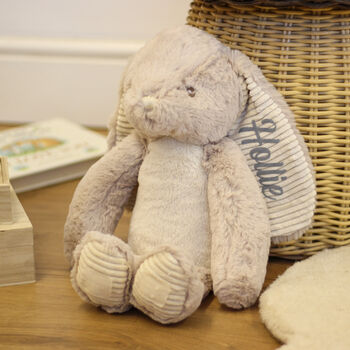 Personalised Rabbit And Matching Blanket Soft Toy, 2 of 12