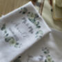 Personalised Couples Wedding Anniversary Tea Towel, thumbnail 4 of 4