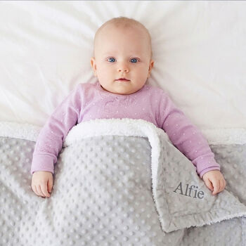 Personalised Bobble Sherpa Blanket And Comforter Set, 9 of 12