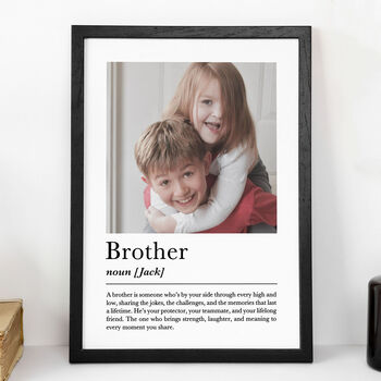 Personalised Brother Print, Gift For Brother, 6 of 7