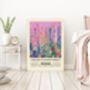 Pink Chelsea Flower Market Art Print, thumbnail 3 of 3