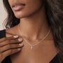 Personalised Tiny Sterling Silver Cross Pendant Necklace, thumbnail 3 of 7
