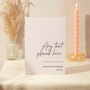 Wedding Menu Table Sign A4 Sturdy Foamex Minimal Script, thumbnail 2 of 5
