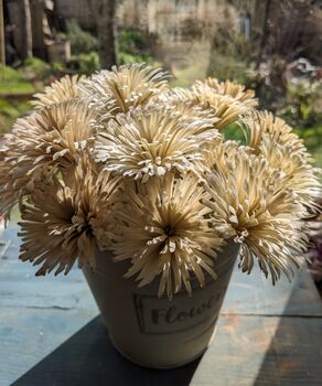 Natural Hand Whittled Gypsy Flowers Handmade In Devon, 4 of 4