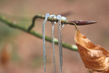 Drop Earrings Tassel Earring Wire Sterling Silver, 5 of 5