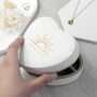 Sunset White Heart Jewellery Case, thumbnail 5 of 11