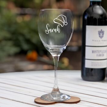 Personalised Christmas Wine Glass, 6 of 6