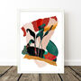 Colourful Abstract Leaf Silhouette Print, thumbnail 6 of 8