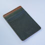 Personalised Stick On Premium Leather Card Holder, thumbnail 1 of 4