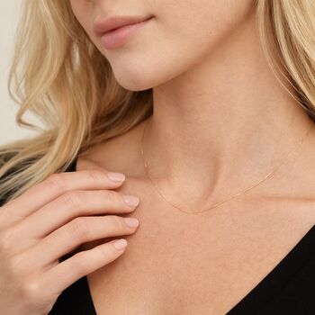 Solid 9ct Yellow Gold 0.5mm Diamond Cut Curb Chain Necklace – 16in To 20in, 4 of 7