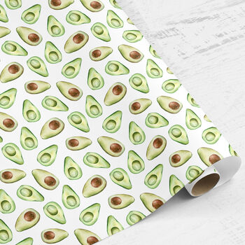 Avocado Wrapping Paper Roll Or Folded, 3 of 3