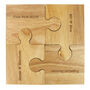Personalised Mr And Mrs Message Jigsaw Coaster Set Of Four, thumbnail 3 of 4