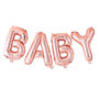 Rose Gold Baby Balloon Baby Shower Bunting, thumbnail 2 of 3