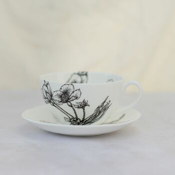 Fine Bone China Blossom Cup And Saucer, 2 of 5