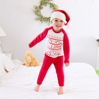 Personalised Dinosaur Kids Christmas Pyjamas / Pjs, 2 of 5