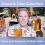 Cheese And Cider Game Gift Kit With Video Guide, thumbnail 1 of 10