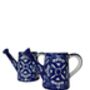 Bold Blue Pottery Ceramic Watering Can/Vase, thumbnail 10 of 12
