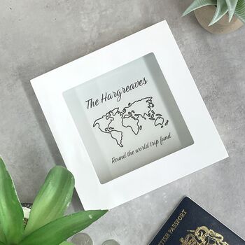 Personalised Box Frame Money Box, 3 of 9