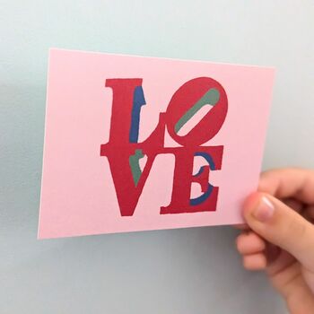 Love Mini Print 7cmx10cm Art Print Fsc Paper, 3 of 3