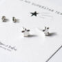 Teacher Gift Sterling Silver Star Stud Earrings, thumbnail 4 of 9