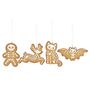 Set Of Four Creepy Skeleton Cookie Ornaments, thumbnail 2 of 4