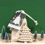 Glitter Christmas Tree Wooden Craft Kit, thumbnail 1 of 2