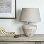 Kapuni White Wash Textured Wood Table Lamp, thumbnail 2 of 8