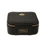 Personalised Travel Jewellery Box – Black, thumbnail 3 of 4