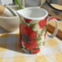Cream Jug In Red Poppy Design, thumbnail 3 of 6