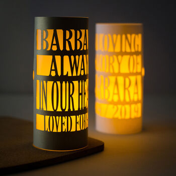 Personalised Memorial Lantern Your Words, 2 of 4