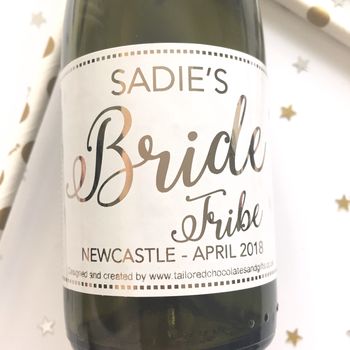 Personalised Bride Tribe Prosecco Labels X 10, 3 of 3