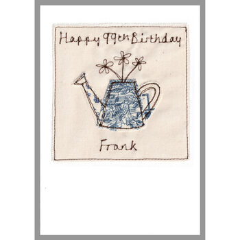 Personalised Watering Can Birthday / Retirement Card, 6 of 10