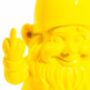 Bright Yellow Ceramic Naughty Gnome, thumbnail 2 of 3