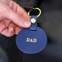 Personalised Leather Circle Keyring Gift For Her Home, thumbnail 6 of 6