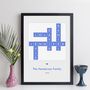 Personalised Family Names Contemporary Crossword Print, thumbnail 4 of 11