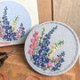 Delphinium Floral Embroidery Kit, thumbnail 8 of 8