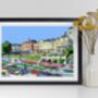 Richmond Riverside, South West London Illustration Art Print, thumbnail 3 of 3