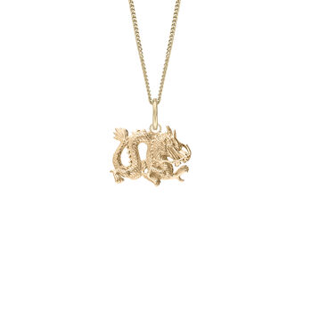 18ct Gold Plated Chinese Dragon Necklace, 3 of 10