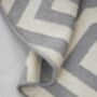 Handwoven Round Dhurrie Rug Grey / Off White, thumbnail 5 of 6