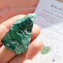 Malachite Rough Crystal – Polished Slices – Gift Bag, thumbnail 5 of 8