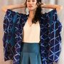 Pure Silk Kimono Jacket Itajime Hand Embellished, thumbnail 1 of 11