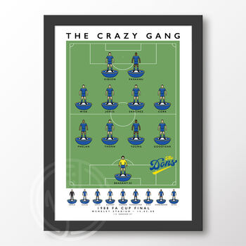 Wimbledon Crazy Gang Poster, 6 of 6