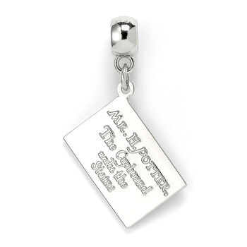 Harry Potter Hogwarts Acceptance Letter Slider Charm Silver, 2 of 3
