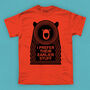 Funny Muso Bear Music Adult Men's T Shirt, thumbnail 6 of 8