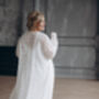 Ivory Macrame Lace Bridal Kimono Cape, thumbnail 6 of 12