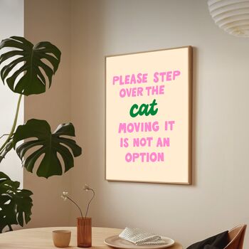 Step Over The Cat Art Print, 2 of 4