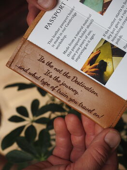 Road Bike Leather Passport Case, 5 of 7